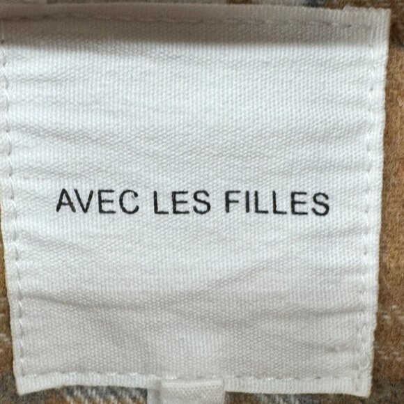 Avec Les Filles Women's Plaid Button-Up Jacket Size Small Polyester Wool Blend - Picture 3 of 6